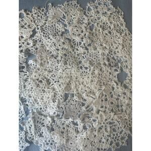 Vintage Handmade Crochet Snowflakes Ivory Various Styles 50+ Lot